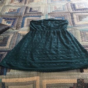 Strapless short dress